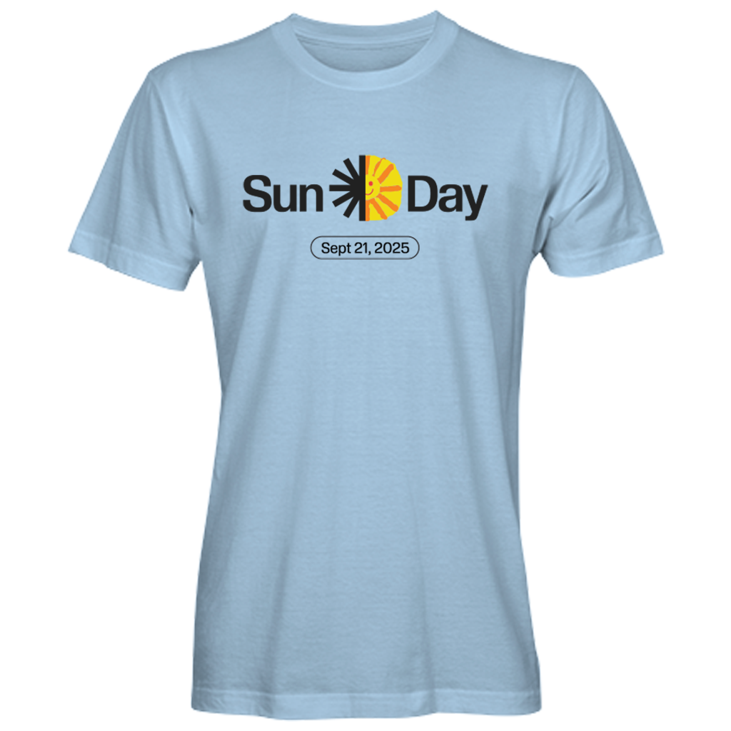 Sun Day Energy From Heaven - Sky Blue