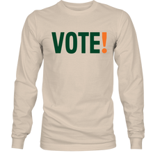 Load image into Gallery viewer, 'Vote' Organic Cotton Long Sleeve T-Shirt
